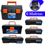 Kit 6 Maletas Ferramentas Caixas Reforçadas Pequena Grande Caixa Mecânico Reforçada
